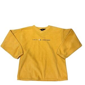 Yellow Vail Colorado Fleece Pullover